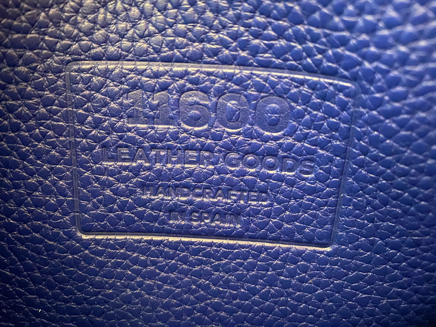 11600 Leather Goods Cobalt Blue Boho Crossbody