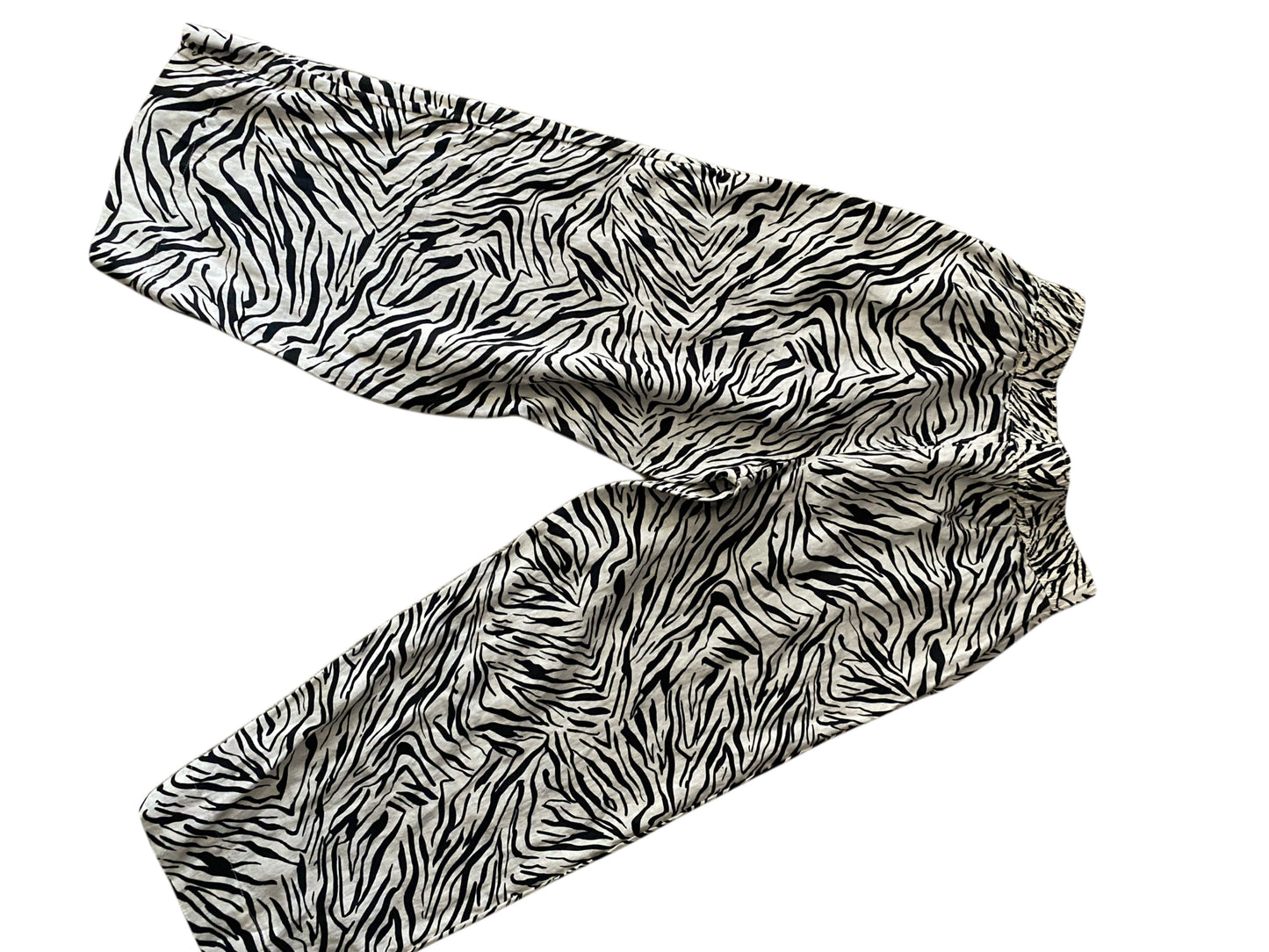 Nicole Miller New York “Linen Zebra Print Pants “