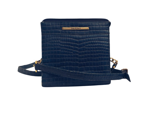 Vintage Anne Klein II Teal Faux Croc Crossbody